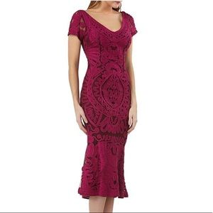 NWT Fuchsia Midi Cocktail Dress